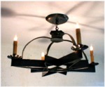 Large 4 Candle 24 in. Moravian Star Chandelier