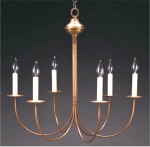 18th Century Large Anchor six candle elliptic 