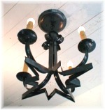 4 Arm Anchor Colonial Moravian Star Chandelier
