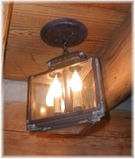 Interior Salem Lamp Lighters Lantern Dual Candle, Non-banded glass
