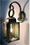 4x6 (interior) wall hanger mounted copper-brass-pewter-tin-lanterns